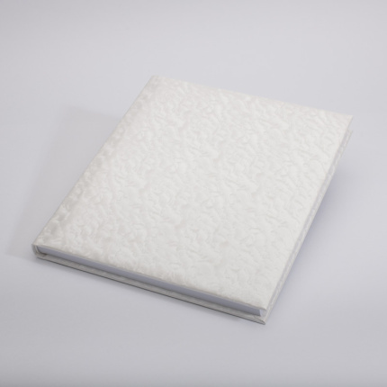 GÆSTEBOG PERLEMOR 23X25CM HVID 176SIDER