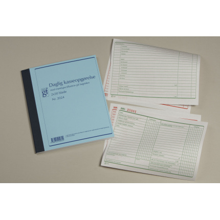 KASSEOPGØRELSE GF2024 210X297MM 2X50 BLADE