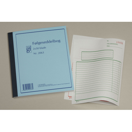 FØLGESEDDEL GF2063 148X200MM 2X50 BLADE