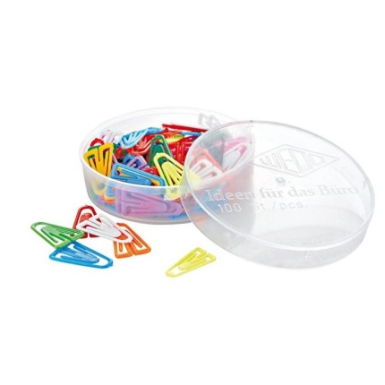 PAPIR CLIPS LAUREL 25 mm ASS. FARVER CA. 100 STK