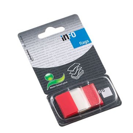 INDEXFANER BRED - RØD 50 STK