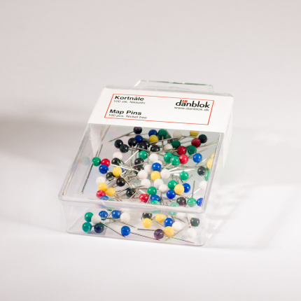 KORTNÅLE / MAP PINS Ø4 - 16MM ASS. CA. 100 STK.