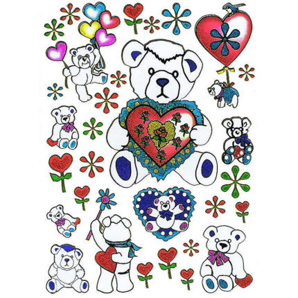 STICKERS HVIDE BAMSER