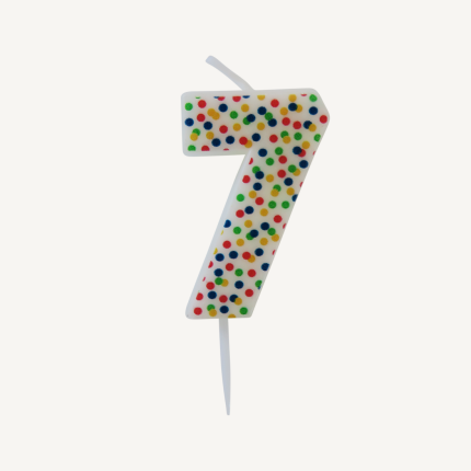 LYS TIL KAGE M/PRIKKER TAL 7 H: 7,5 CM 1 STK.