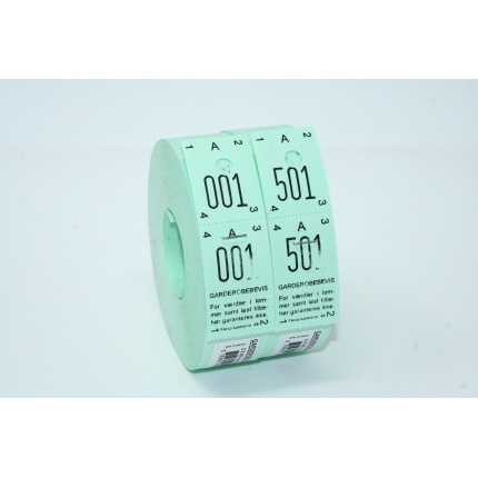 GARDEROBENUMRE 48 - GRØN (2x500)
