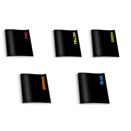 A5 KLADDEHÆFTE  40 BLADE M/TERN 80 G. PAPIR - 5 ASS. FARVER