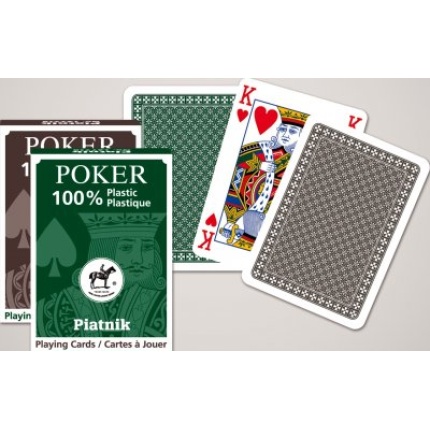SPILLEKORT - 100% PLASTIK POKER 55 BLADE