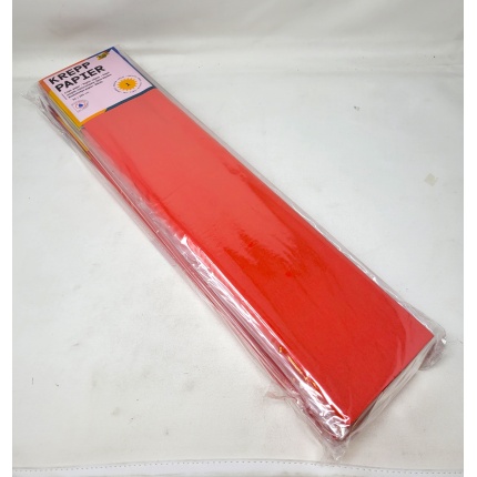 CREPEPAPIR RØD 50 x 250CM 28G (822134)
