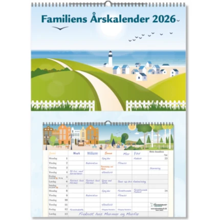 FAMILIENS ÅRSKALENDER 2026 - A3