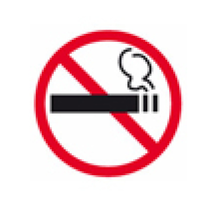 PICTOGRAM RYGNING FORBUDT INDVENDKL.