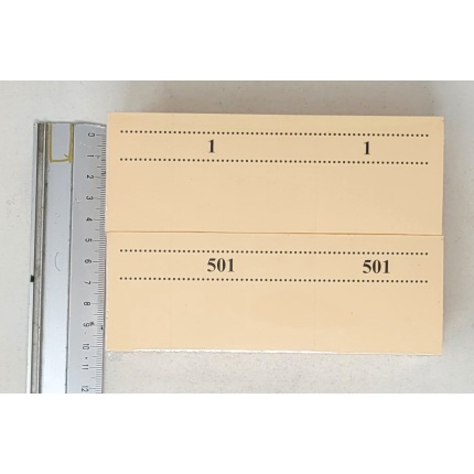 KUPON BØGER 1-1000 - LYS ORANGE