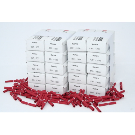 Tombolanumre 1-2000 - RØD