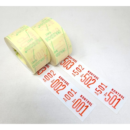 Pakkekontrol 2-delt RØD