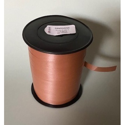 GAVEBÅND 10MM X 250M. LYS BRUN