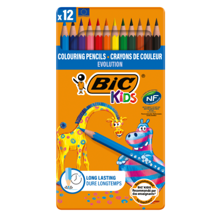 BIC EVOLUTION FARVEBLYANTER (12 STK.)