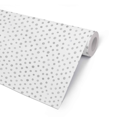 ØKONOM 57 CM "SPOTON HVID/SØLV" METALIC 4,5 KG 100M