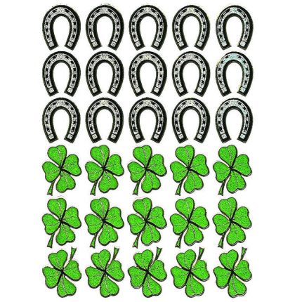 STICKERS HESTESKO / FIRKLØVER