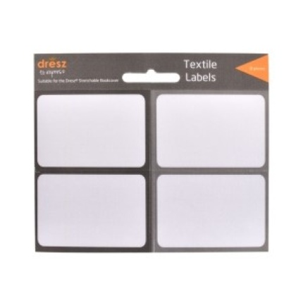 BOGLABELS TEXTIL 8 STK. ASS GRÅ