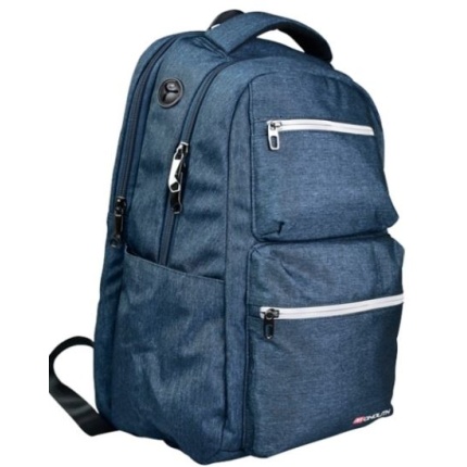 COMPUTERTASKE/RYGSÆK TIL 15,6" - BLÅ - MONOLITH (SKAFFEVARE)