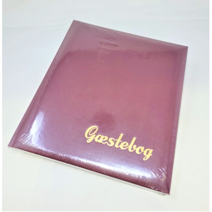 GÆSTEBOG BORDEAUX BALACROM M. GULDTRYK - UDGÅET