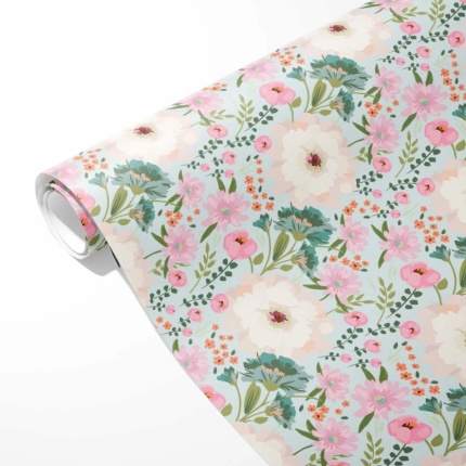 GAVEPAPIR "FIORE, MINT GRØN" 0,7M X 10M, 20 RL (SKAFFEVARE)