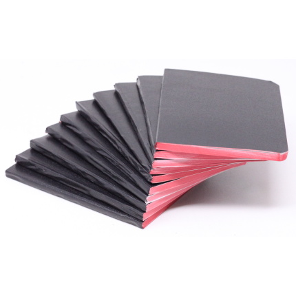 VOKSDUGSNOTES SORT OMSLAG & M/LIN.A6 (80)