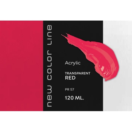 New Color Line 120 ml - Transparent Red