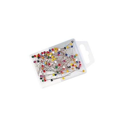 KORTNÅLE 30MM Ø3MM - ASS. FARVER 100 STK