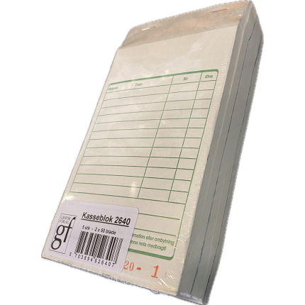 KASSEBLOK 2640/2340 100X160 MM 2X50 BLADE