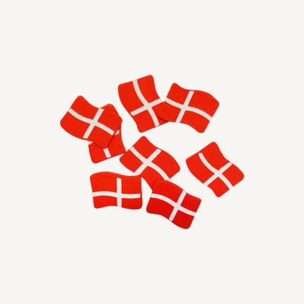 STRØFLAG TRÆ 2,5 X 1,6 CM 45 STK.