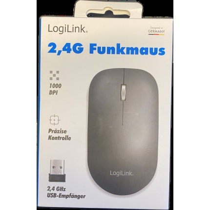 MUS TRÅDLØS 1000 DPI OPTICAL 2,4G - SORT