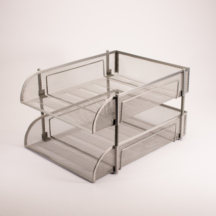 BREVBAKKE I METAL TRÅD SILVER M/2 BAKKER