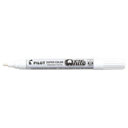PILOT SUPER COLOR HVID M (SKAFFEVARE)