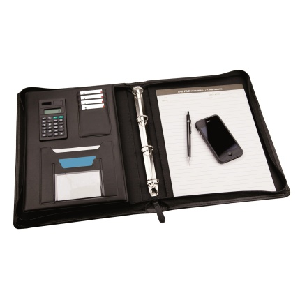 KONFERENCEMAPPE A4 M/REGNMASKINE - MONOLITH 27,5X34,5X2,5 CM