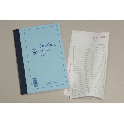 Ordrebog GF2040 108X200MM 2X50 BLADE