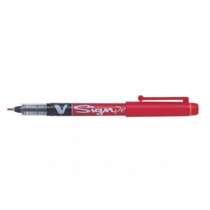 PILOT V-SIGNPEN RØD (SKAFFEVARE)