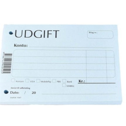 UDGIFT BILAG 1047 -145X105MM CA 100 BLADE