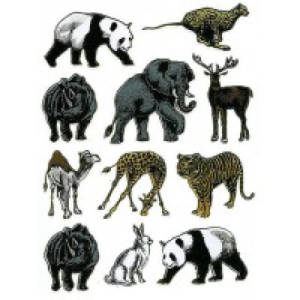 STICKERS AFRIKAS DYR  ASS MOTIVER