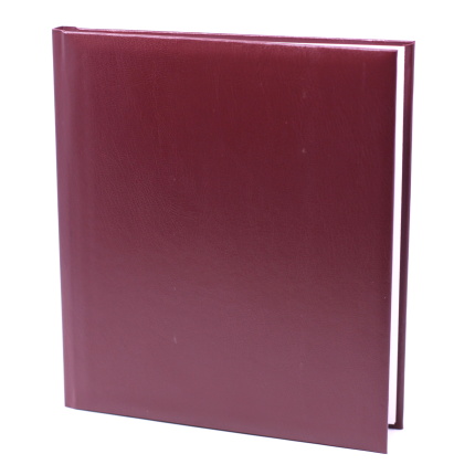 GÆSTEBOG BORDEAUX BALACROM U/TRYK - 23x25 CM