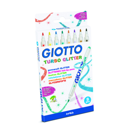 TUSSER - LYRA GLITTER GIOTTO ASS. FARVER