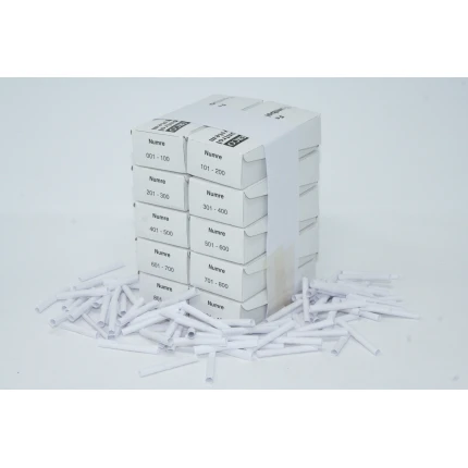 Tombolanumre 1-1000 - HVID