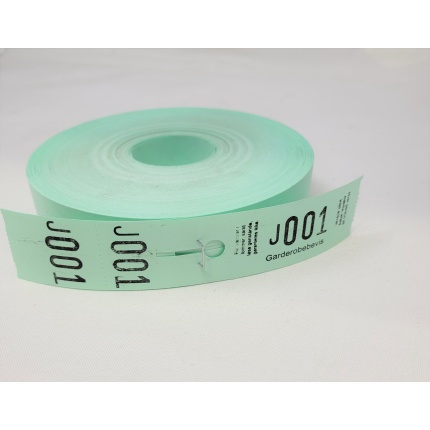 Garderobenumre 30x150 - Grøn 3-delt (500 NUMRE)