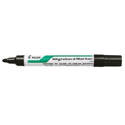 PILOT WHITEBOARD, M. RUND SPIDS, SORT (SKAFFEVARE)