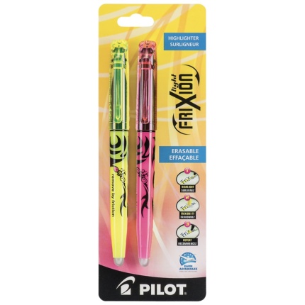 PILOT BLISTER FRIXION LIGHT 2-PAK GUL/ROSA - SKAFFEVARE