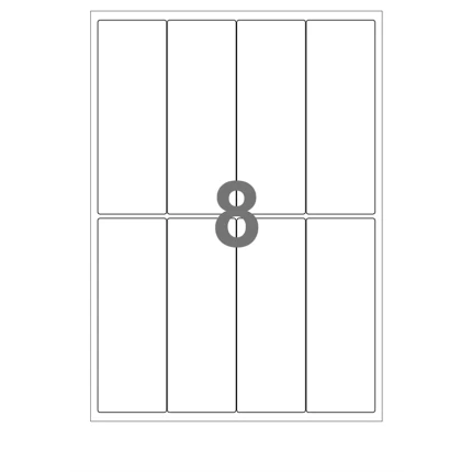 ETIKET 88,9 X 33,8 mm (8) MAPPE A5