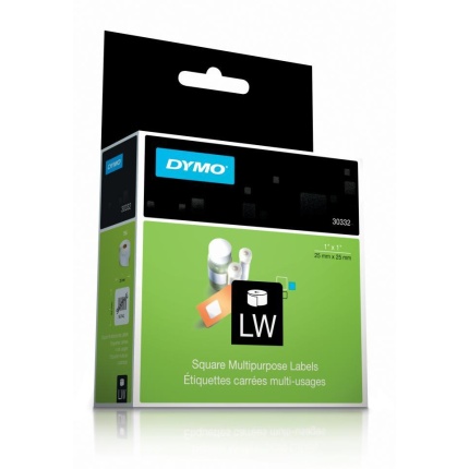 929120 DYMO UNIVERSAL ETIK, AFTAGELIG, 25x25mm
