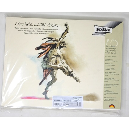AQUARELBLOK 200 G. 30X40 - 10 ARK/5PK (8333)