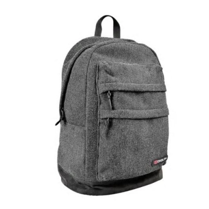 STUDIERYGSÆK TIL 15,6" PC/TABLET - GRÅ - MONOLITH  ( SKAFFEVARE)