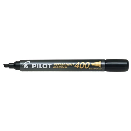 PILOT MARKER 400 SORT SKRÅ SPIDS (20 STK.)