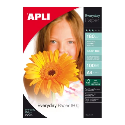 FOTOPAPIR TIL INKJET - A4 180g. (100 ARK)